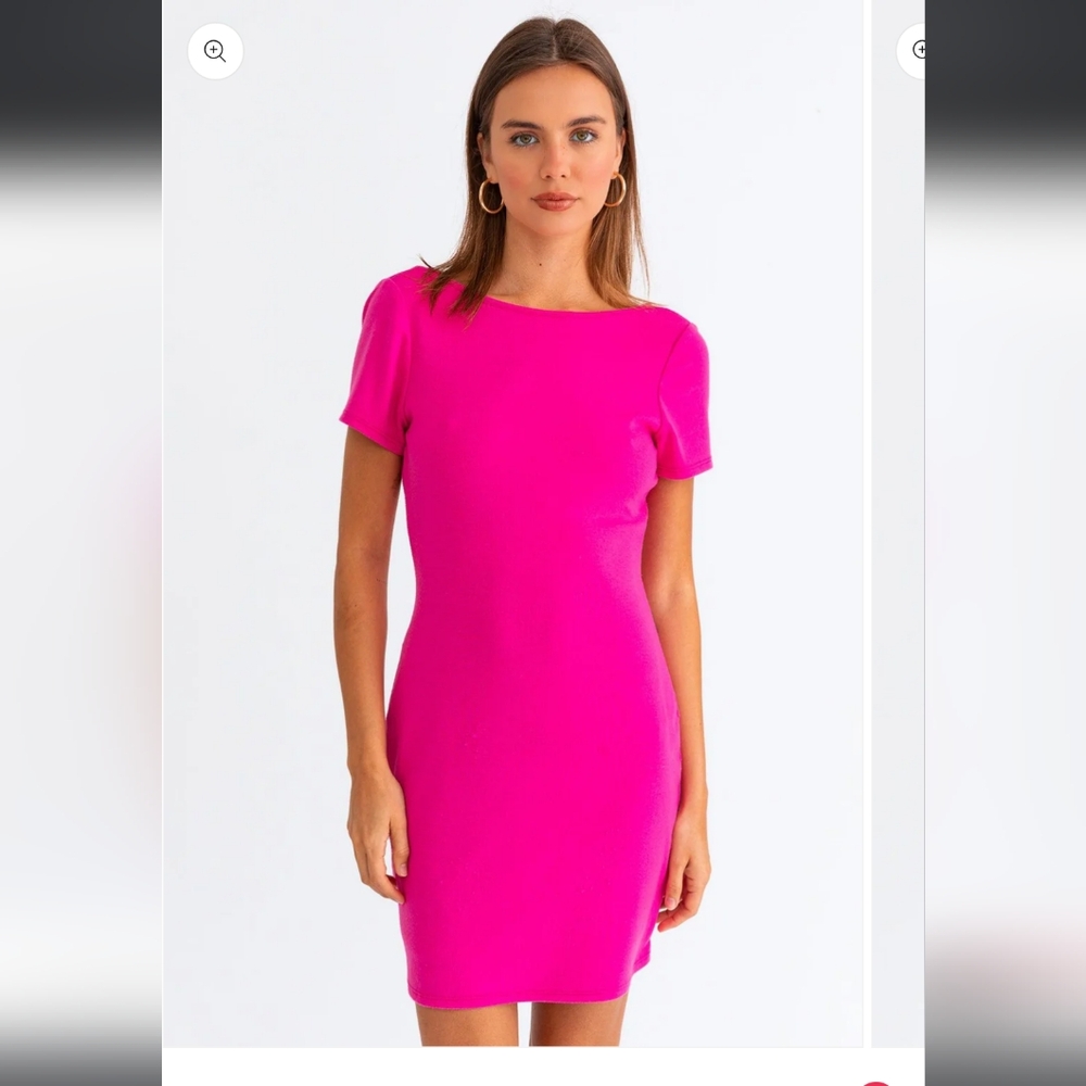 Hot pink dress